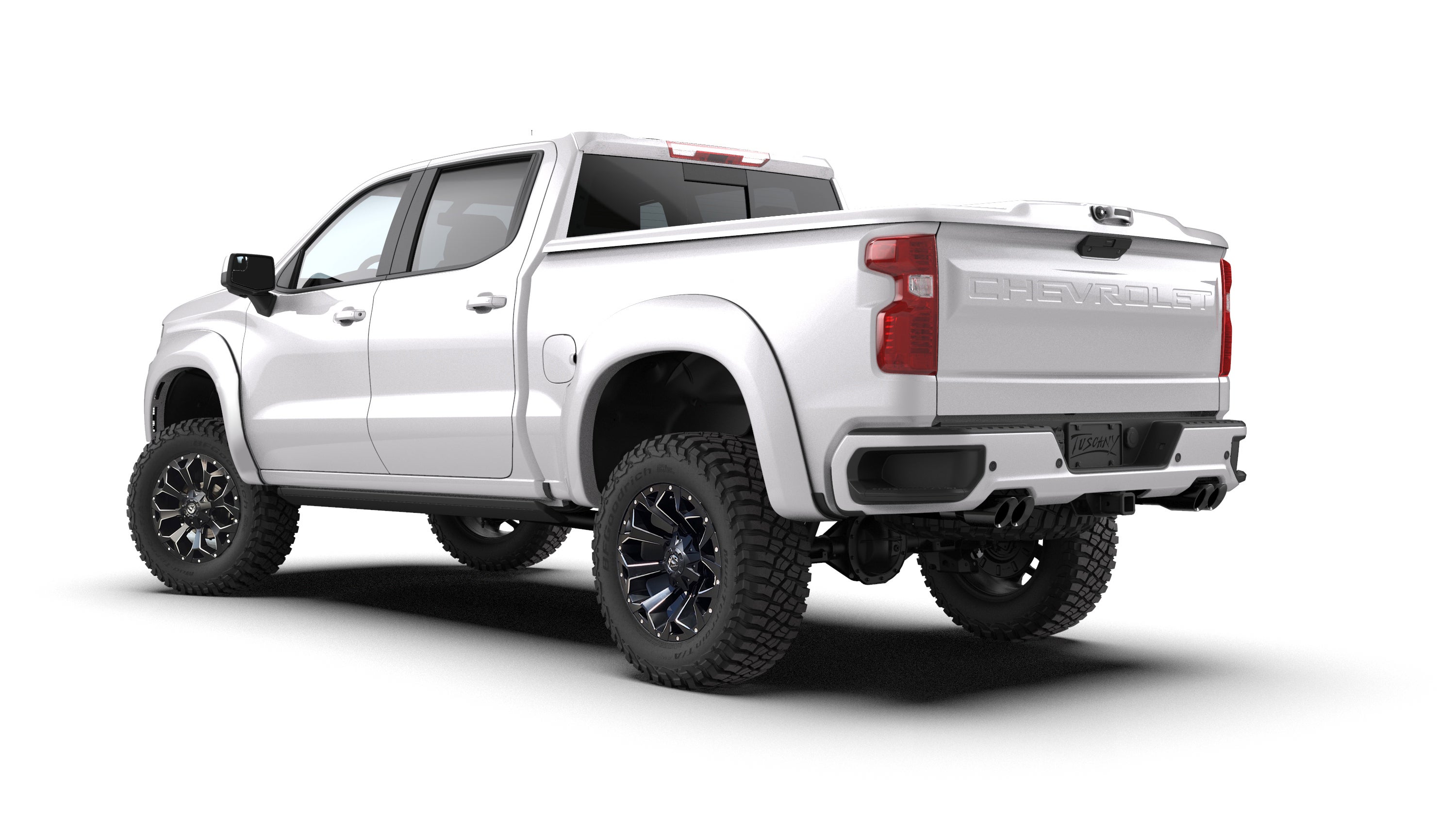 White Chevrolet ZRX Truck Back