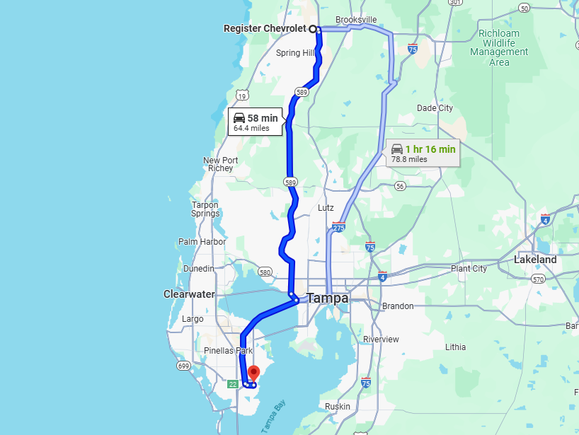 Register Chevrolet & RV Center driving directions
