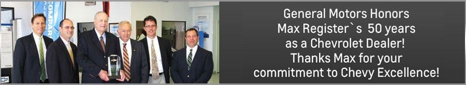 Register Chevrolet & RV Center accomplishment in Brooksville FL